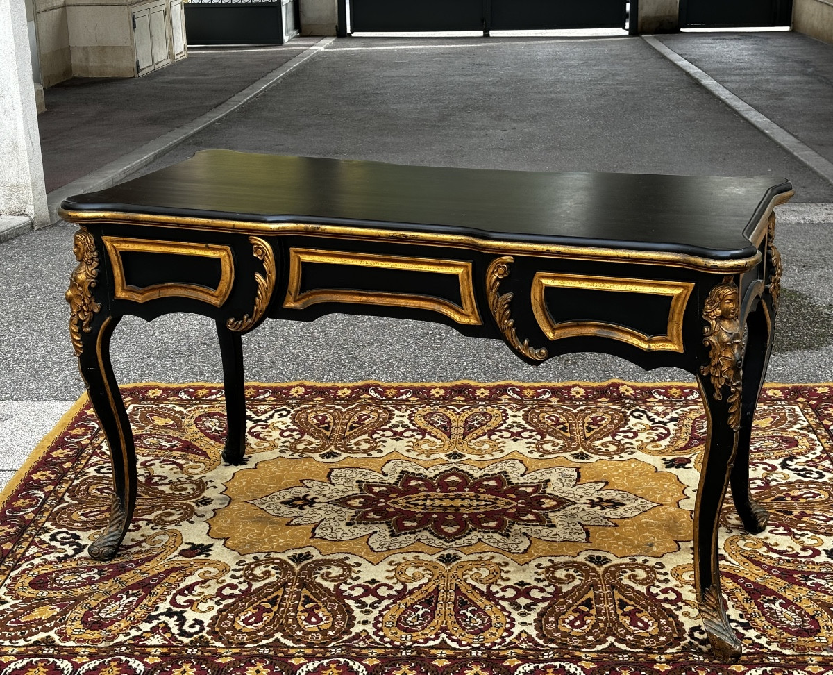 Napoleon III Flat Desk In The Louis XV Style -photo-6