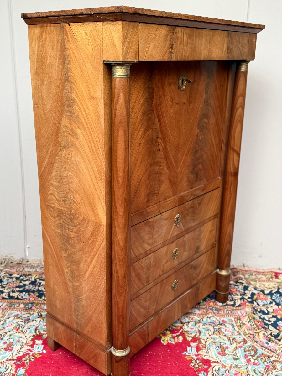 Empire Period Mahogany Secretary -photo-1