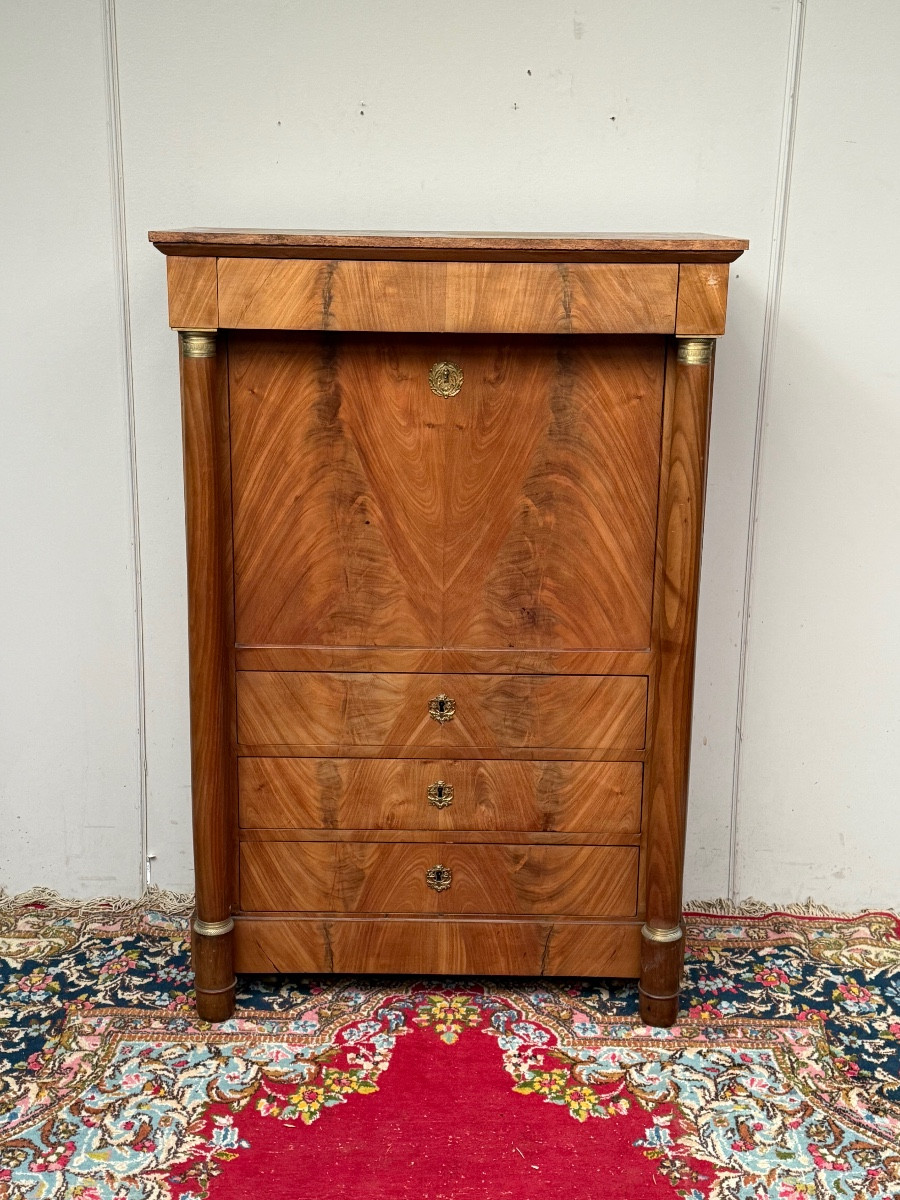 Empire Period Mahogany Secretary -photo-5