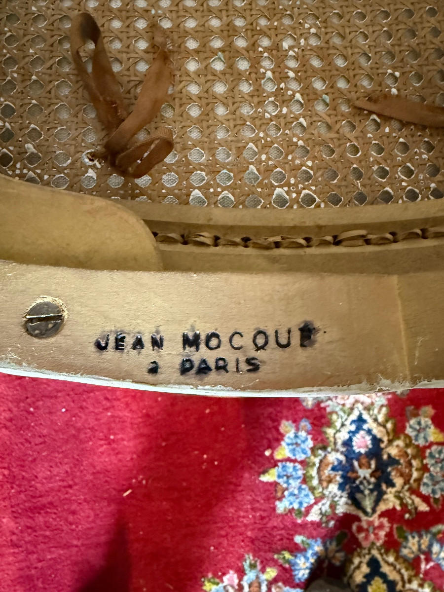 Suite de 4 chaises de Jean Mocque Paris style Louis XV -photo-3