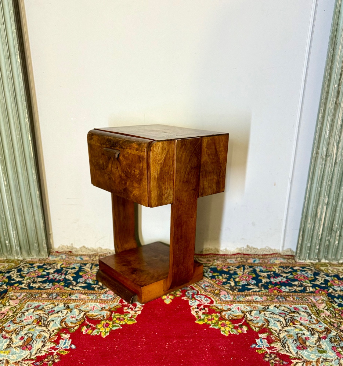 Chevet art déco en noyer -photo-1