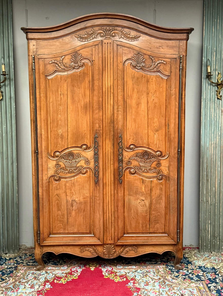 armoire louis XV en noyer -photo-2