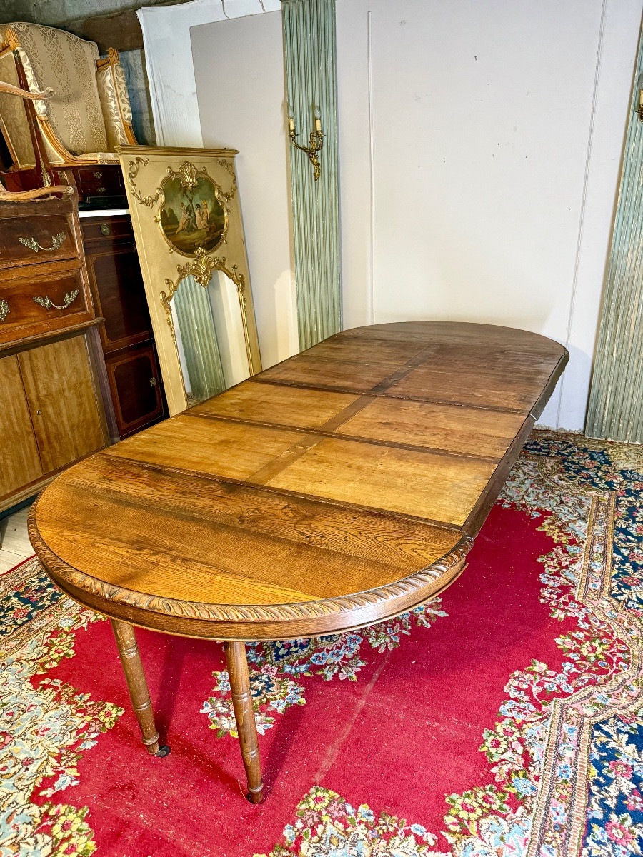 Table  à rallonges de style louis XIII. 19 ème siècle  2 m90-photo-6