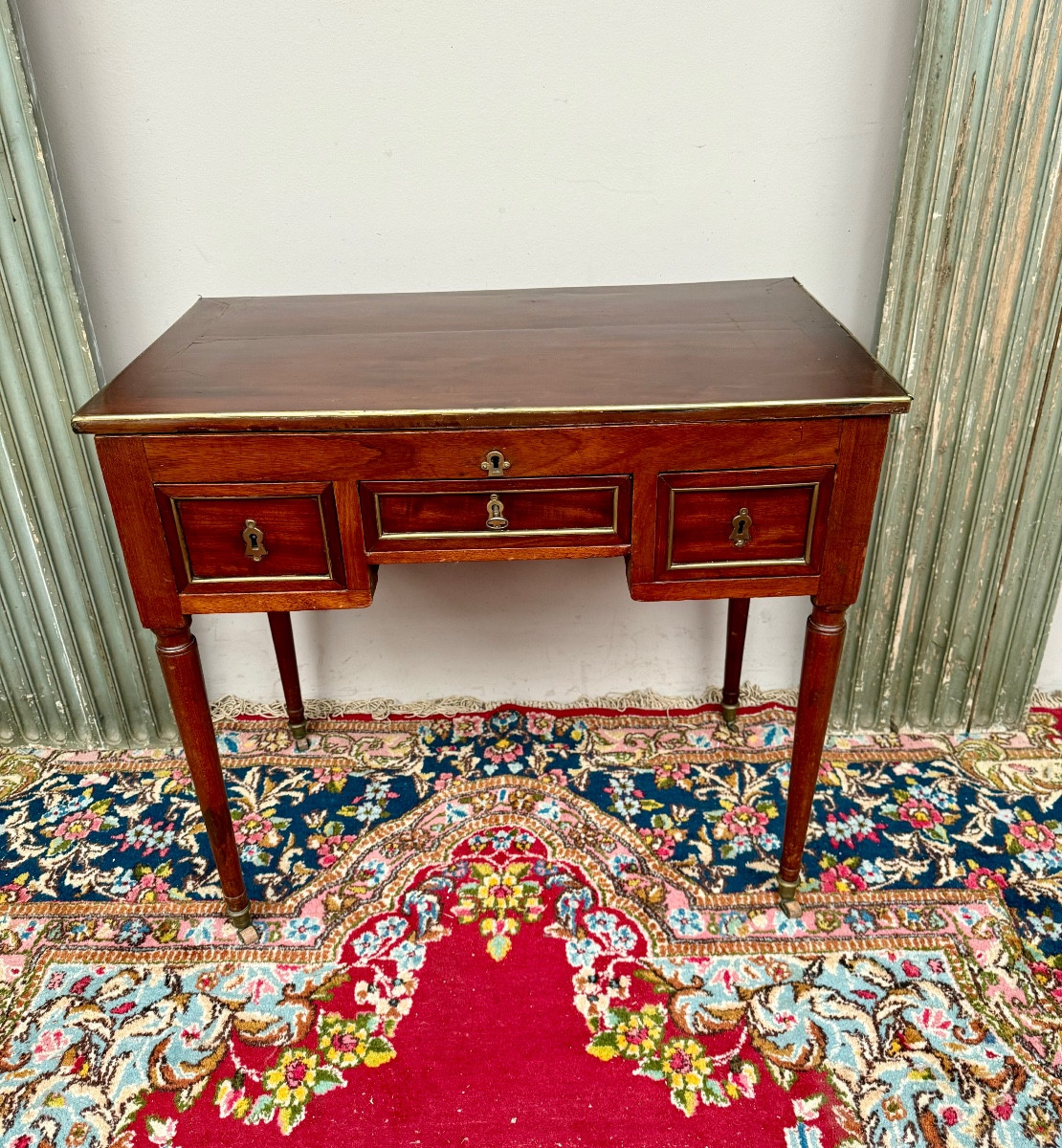 Louis XVI Period Mahogany Man's Dressing Table