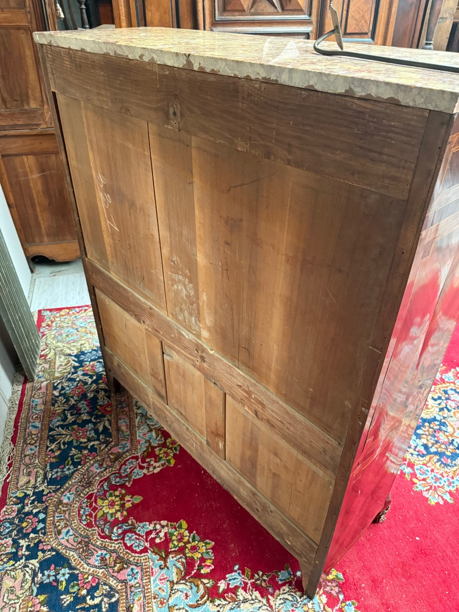 Secrétaire transition en marqueterie 18 ème siècle -photo-8