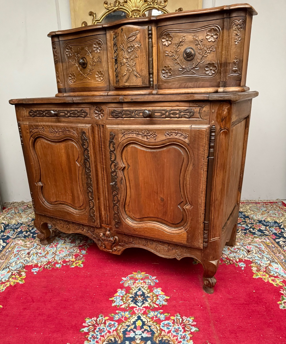 Buffet glissant provençal  d’époque louis xv  18 ème siècle -photo-2