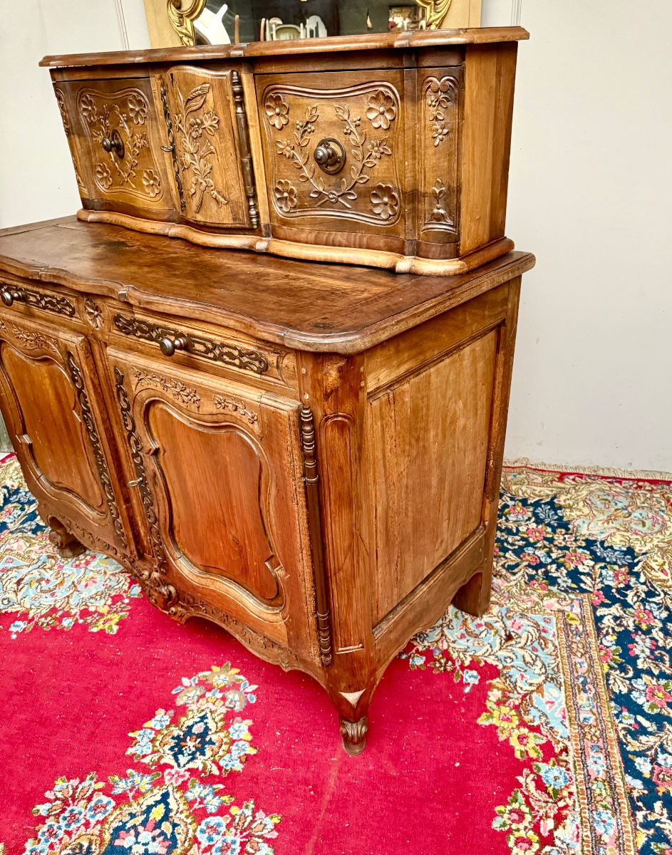 Buffet glissant provençal  d’époque louis xv  18 ème siècle -photo-4