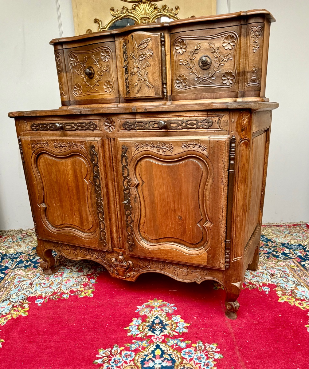 Buffet glissant provençal  d’époque louis xv  18 ème siècle -photo-5