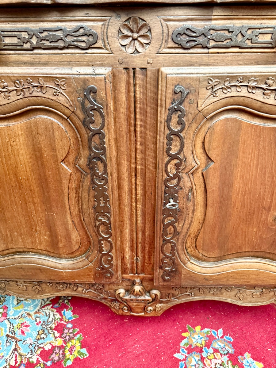 Buffet glissant provençal  d’époque louis xv  18 ème siècle -photo-7