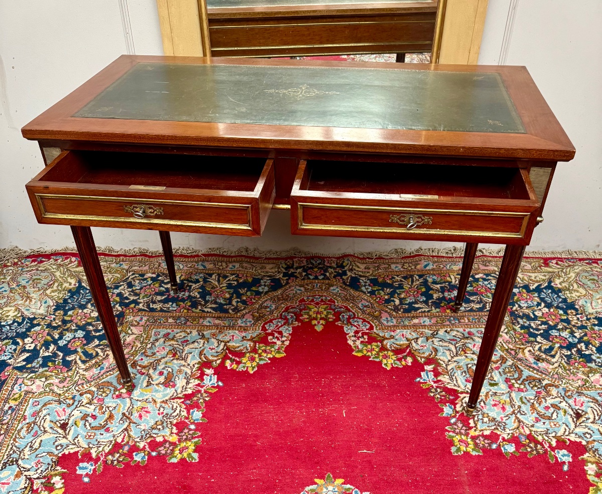 Bureau de style Louis XVI en acajou -photo-2