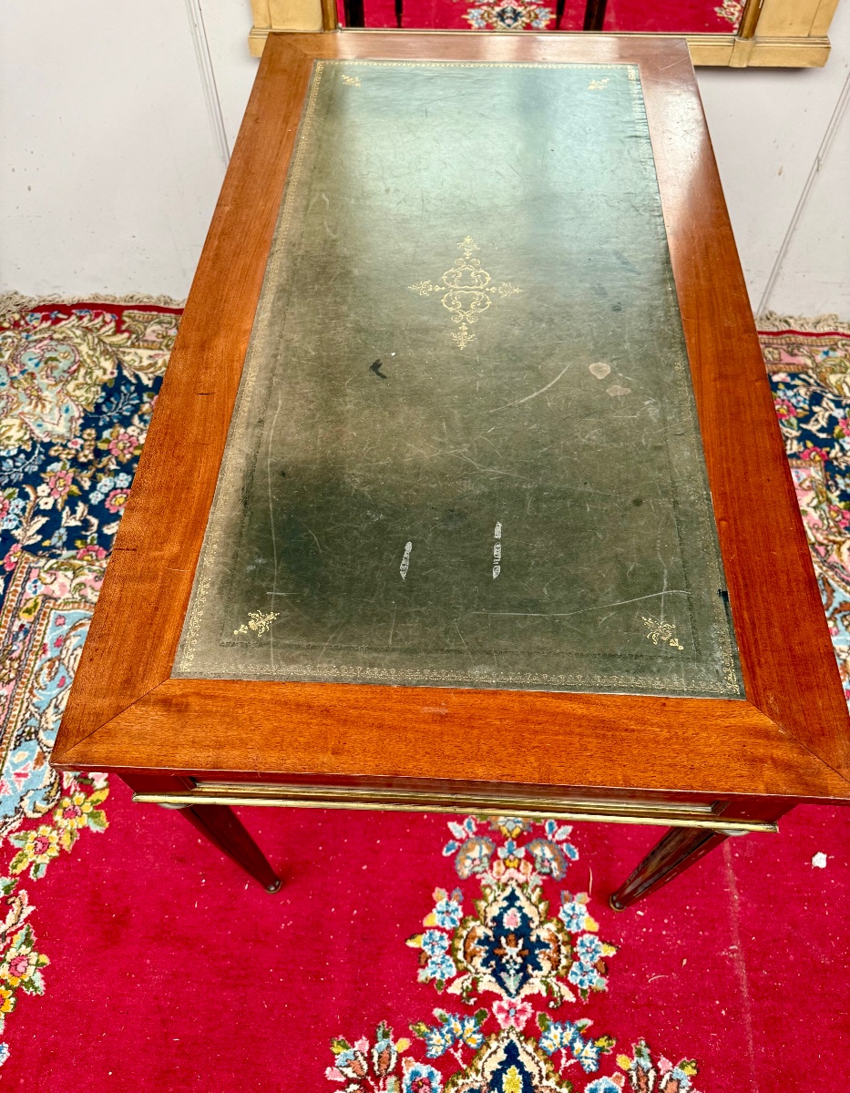 Bureau de style Louis XVI en acajou -photo-3