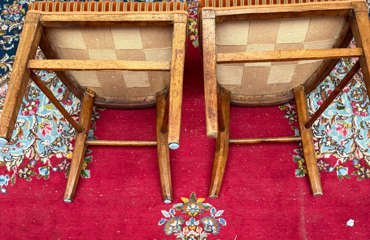 Paire de chaises d’époque directoire  18 ème siècle -photo-4