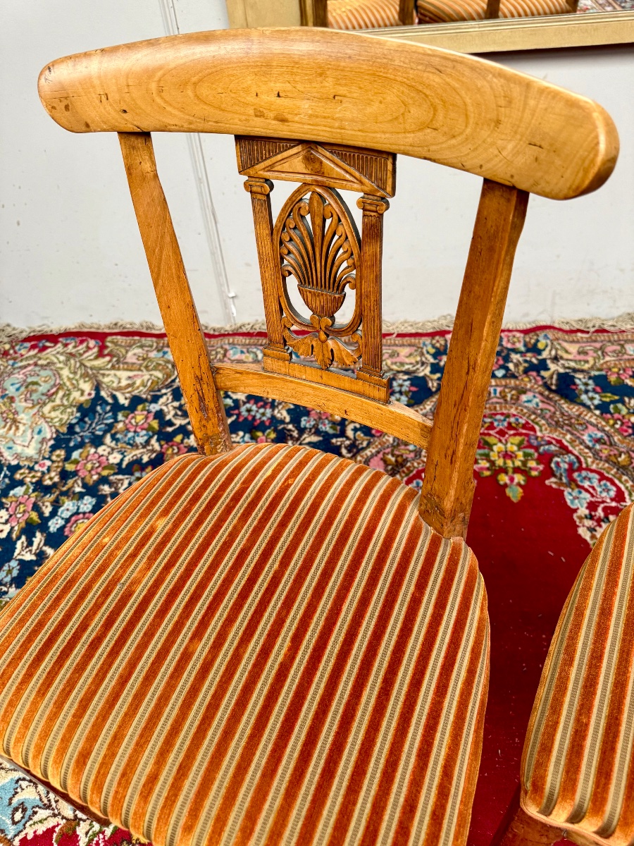 Paire de chaises d’époque directoire  18 ème siècle -photo-2