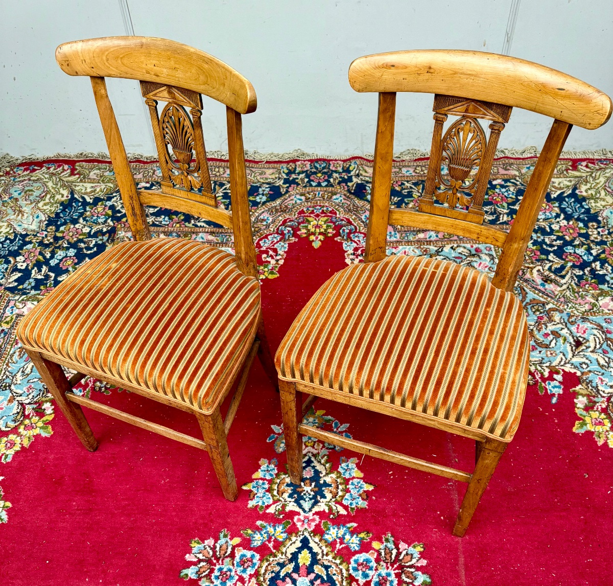Paire de chaises d’époque directoire  18 ème siècle -photo-3