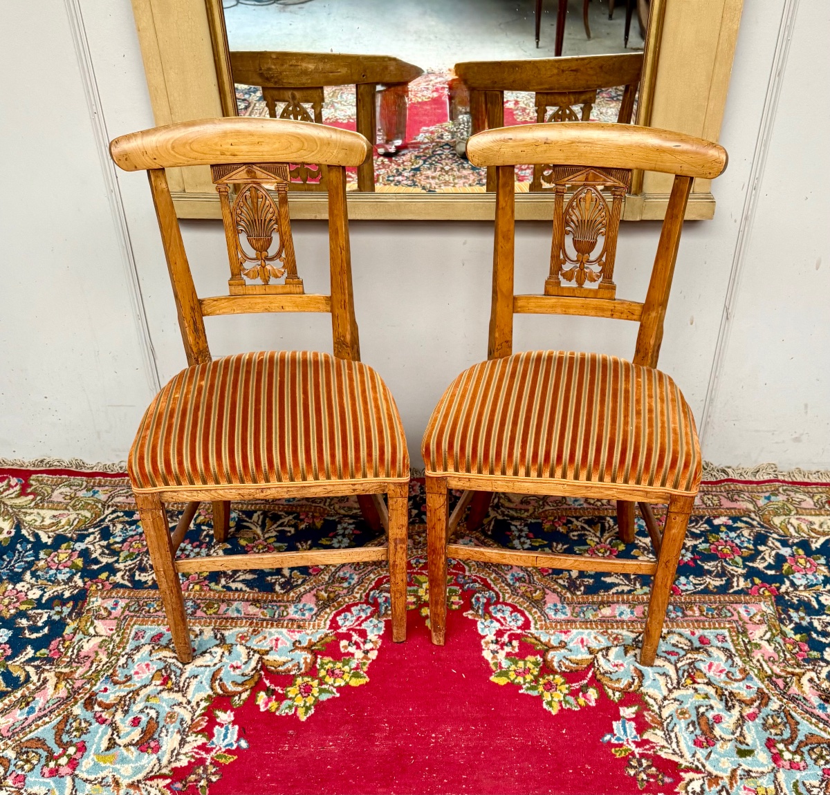 Paire de chaises d’époque directoire  18 ème siècle 