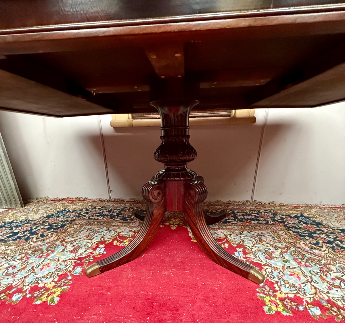 Mahogany Dining Table With Extensions, English Style-photo-7