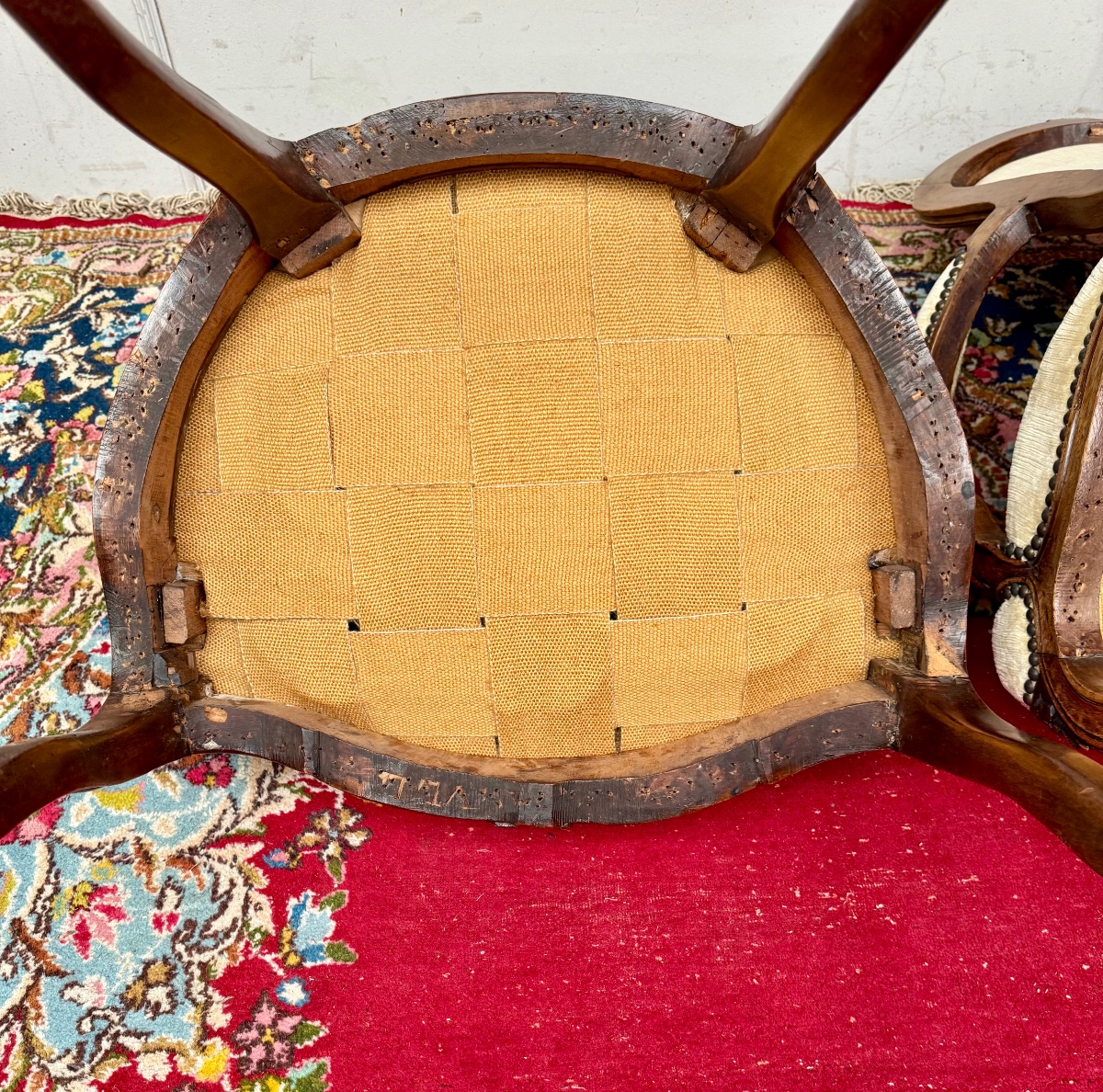 Suite de deux fauteuils cabriolet d’époque Louis XV -photo-5