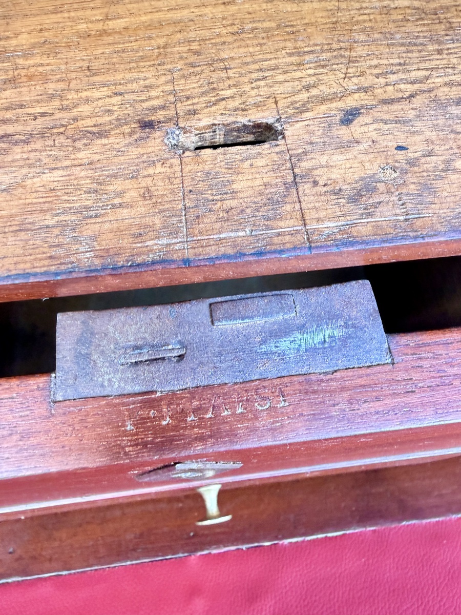 Papst François-ignace, Mahogany Secretary Desk From The Consulate Period, Stamped “early 19th Century” -photo-8