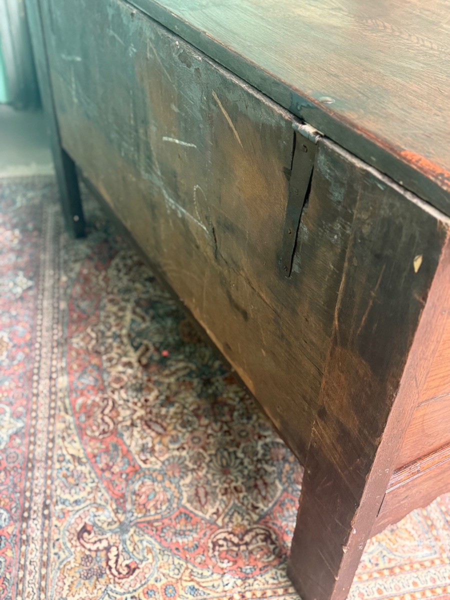 Solid Oak Chest, 18th Century -photo-2