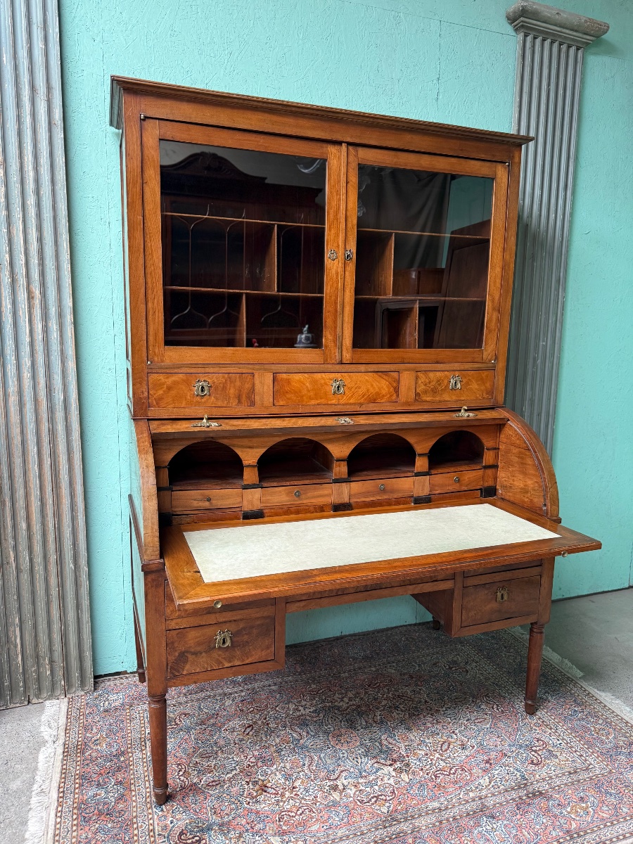 18th-century Directoire-period Mahogany Cylinder Desk -photo-4