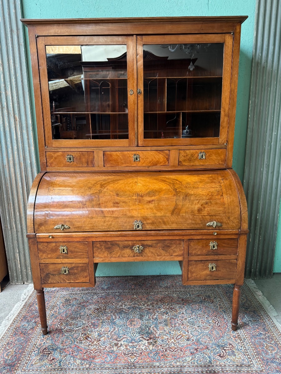 18th-century Directoire-period Mahogany Cylinder Desk -photo-7
