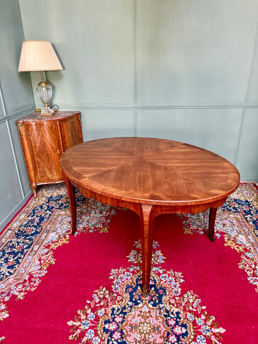 Oval Extendable Table In Walnut-photo-3