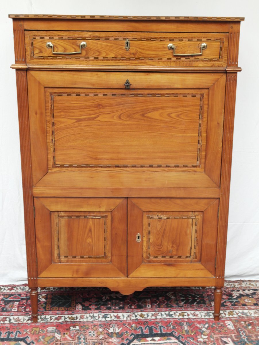 Secretary Louis XVI In Cherry 18th-photo-3