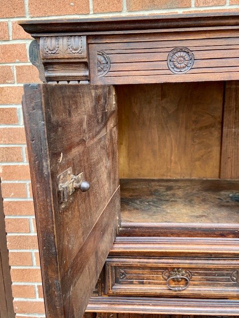 Credenza Cabinet In Walnut-photo-4