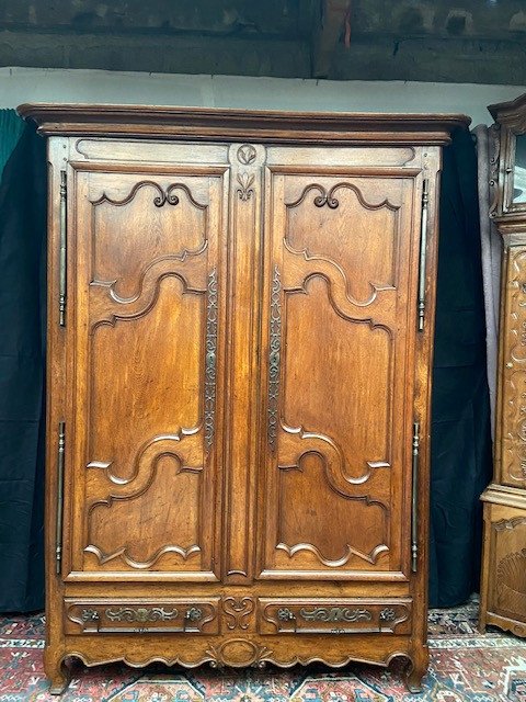 Armoire Lorraine En Chene  18 ème