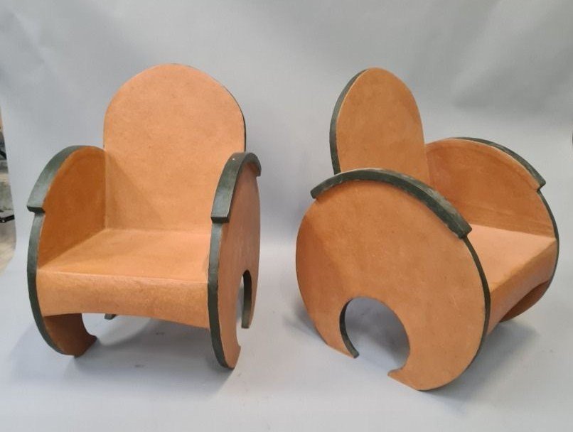 Armchairs Style Bergère Art Deco