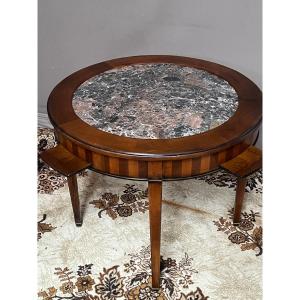 19th Century Walnut Hot Water Bottle Table