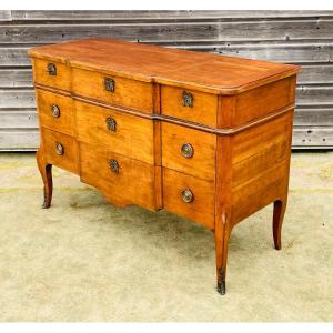 Transition Chest Of Drawers In Walnut From The 19th Century