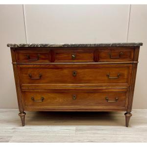 Louis XVI Period Commode In Mahogany 