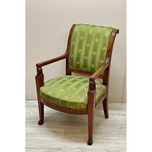 Mahogany Armchair From The Empire Period 