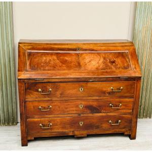 Mahogany Scribane Chest Of Drawers, Louis XVI Period 