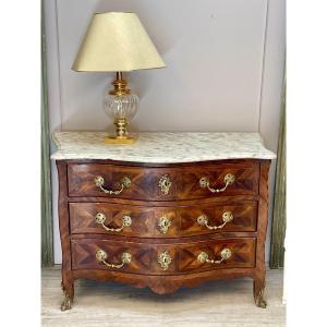 Mazarine Chest Of Drawers In Marquetry From The 18th Century