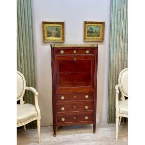 Louis XVI Period Mahogany Secretary 