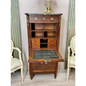 Lady's Secretary In Mahogany, Louis XVI Period 