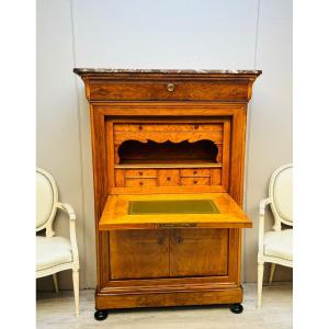 Large Louis Philippe Period Walnut Secretary