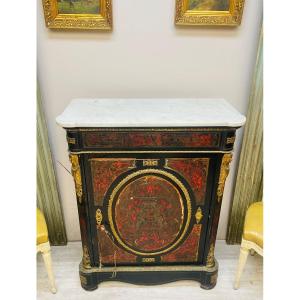 Support Cabinet In Boulle Marquetry From The Napoleon III Period