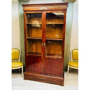 Large Mahogany Bookcase From The Restoration Period 