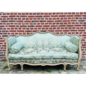 Maison Gouffe Louis XV Sofa In Lacquered Wood 