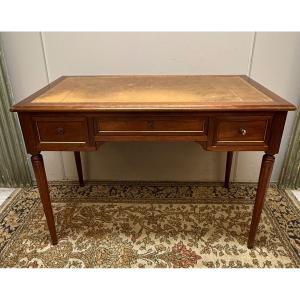 Louis XVI Style Mahogany Bureau Plat 