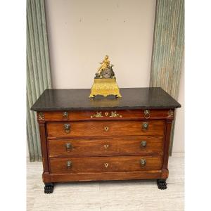 Empire Period Mahogany Chest Of Drawers From Egypt