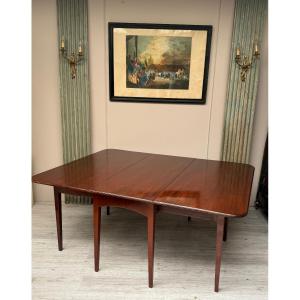  Louis XVI Mahogany Drop-leaf Table, Late 18th Century 