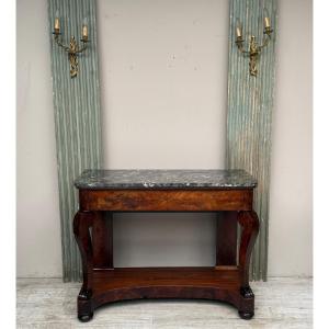 console en acajou d’époque empire 