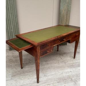 Louis XVI Mahogany Desk With Drawers, 19th Century 