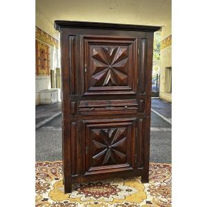 Étroite Bonnetière d’époque XVII éme en noyer 