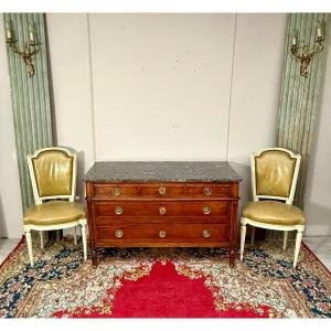 Louis XVI Mahogany Chest Of Drawers 18th Century