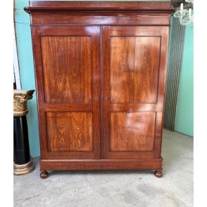 Armoire Louis Philippe en acajou d’époque 19 ème